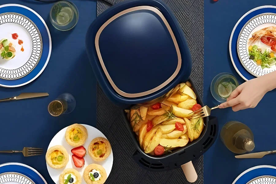 air frying potato slices